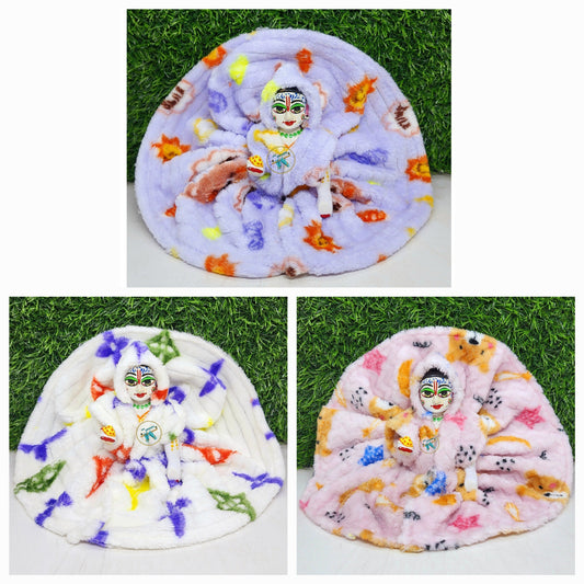 Winter Special Furnello Frock Pack of 3 ( Random color and print )