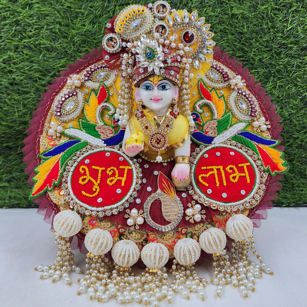 Diwali special subh labh heavy dress for laddu gopal ji