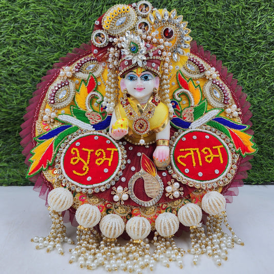 Diwali special subh labh heavy dress for laddu gopal ji