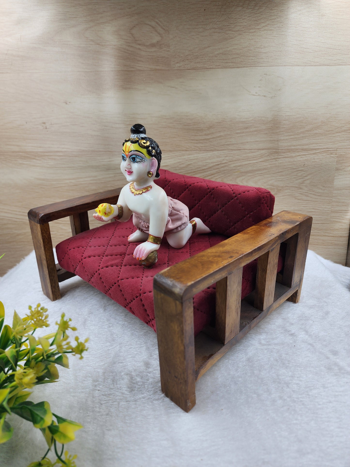 premium singhasan for laddu gopal ji [sheesham wooden]