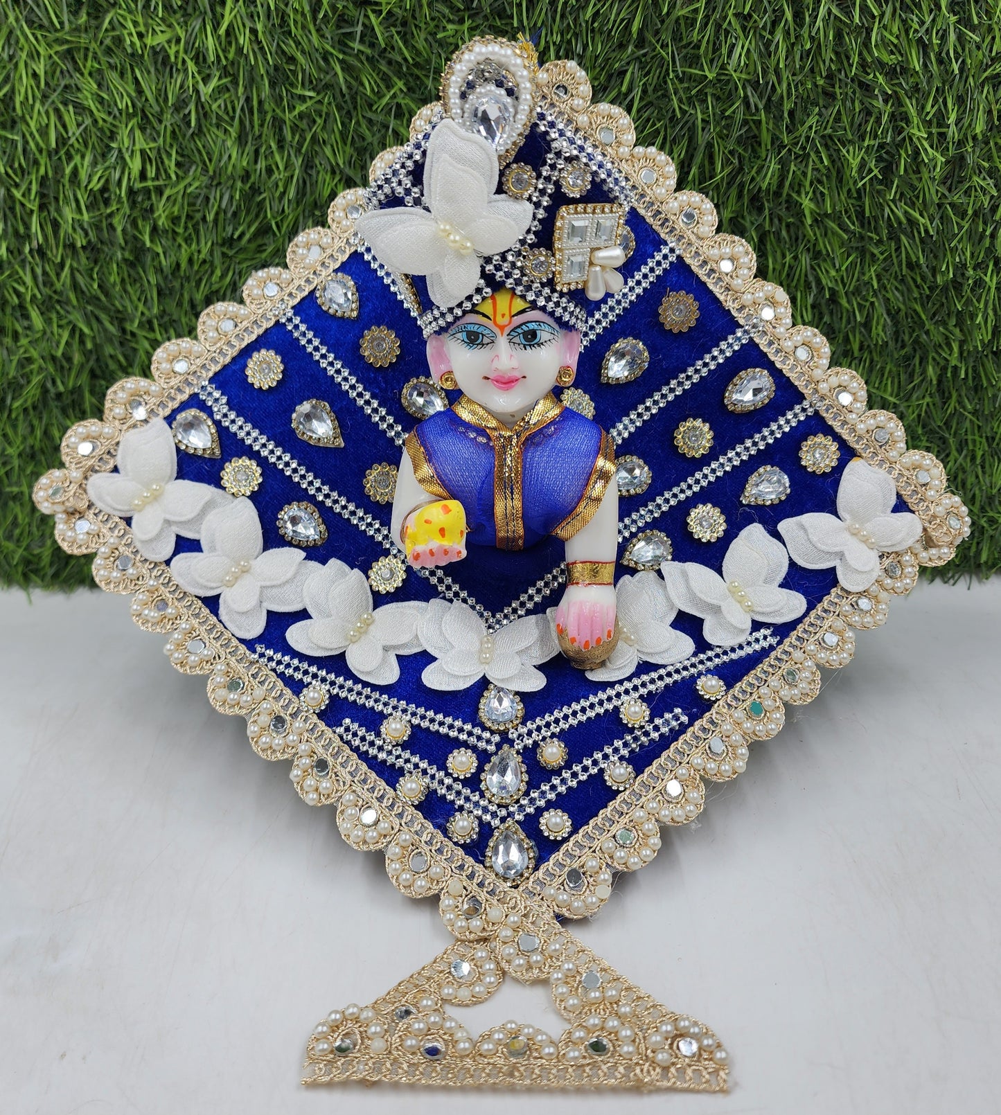 Blue shaneel kite Makar sankranti special dress for laddu gopal ji