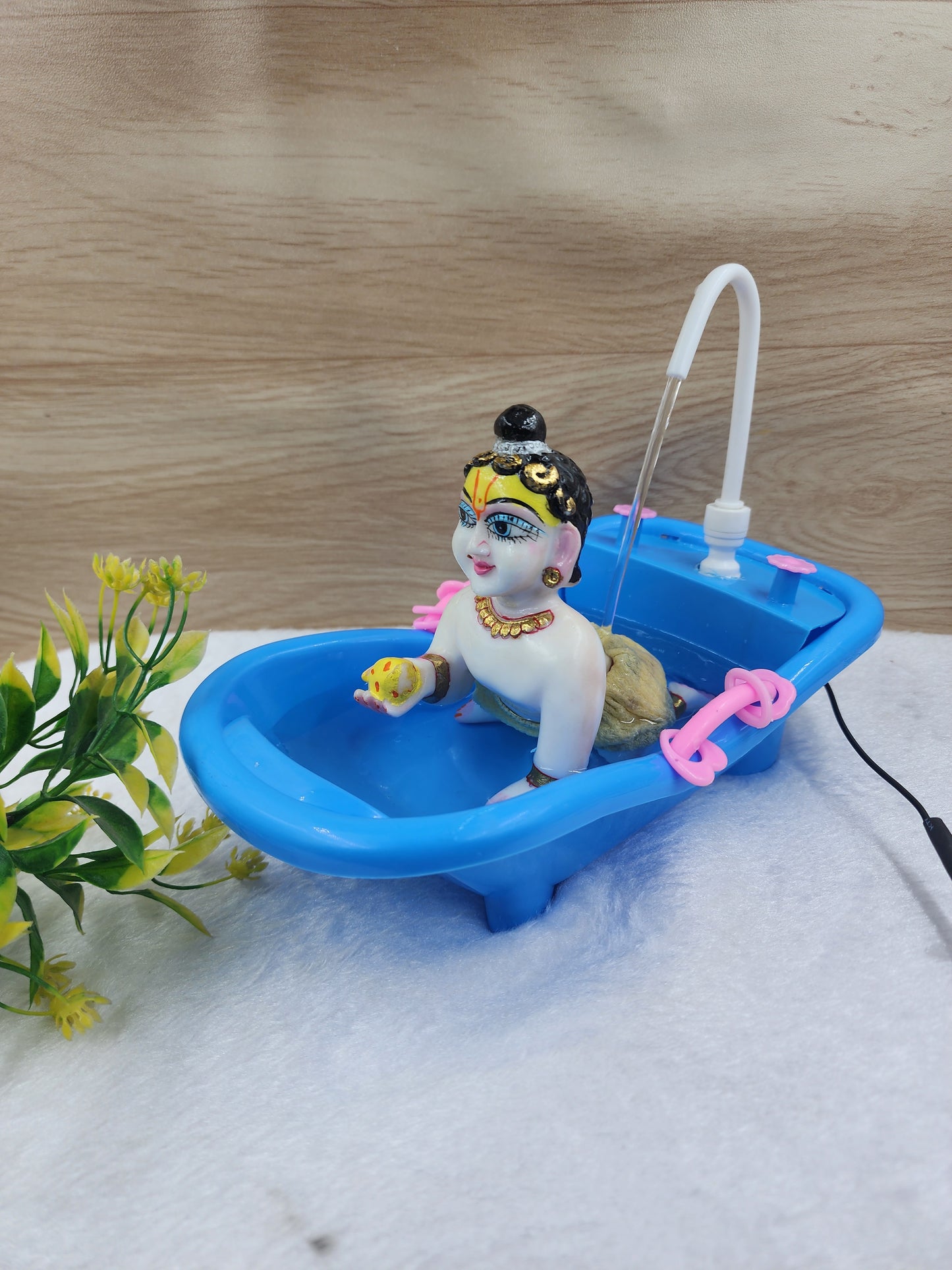 Summer special Premium Bathtub with shower for laddu gopal ji. [ Random colours] pack of 1