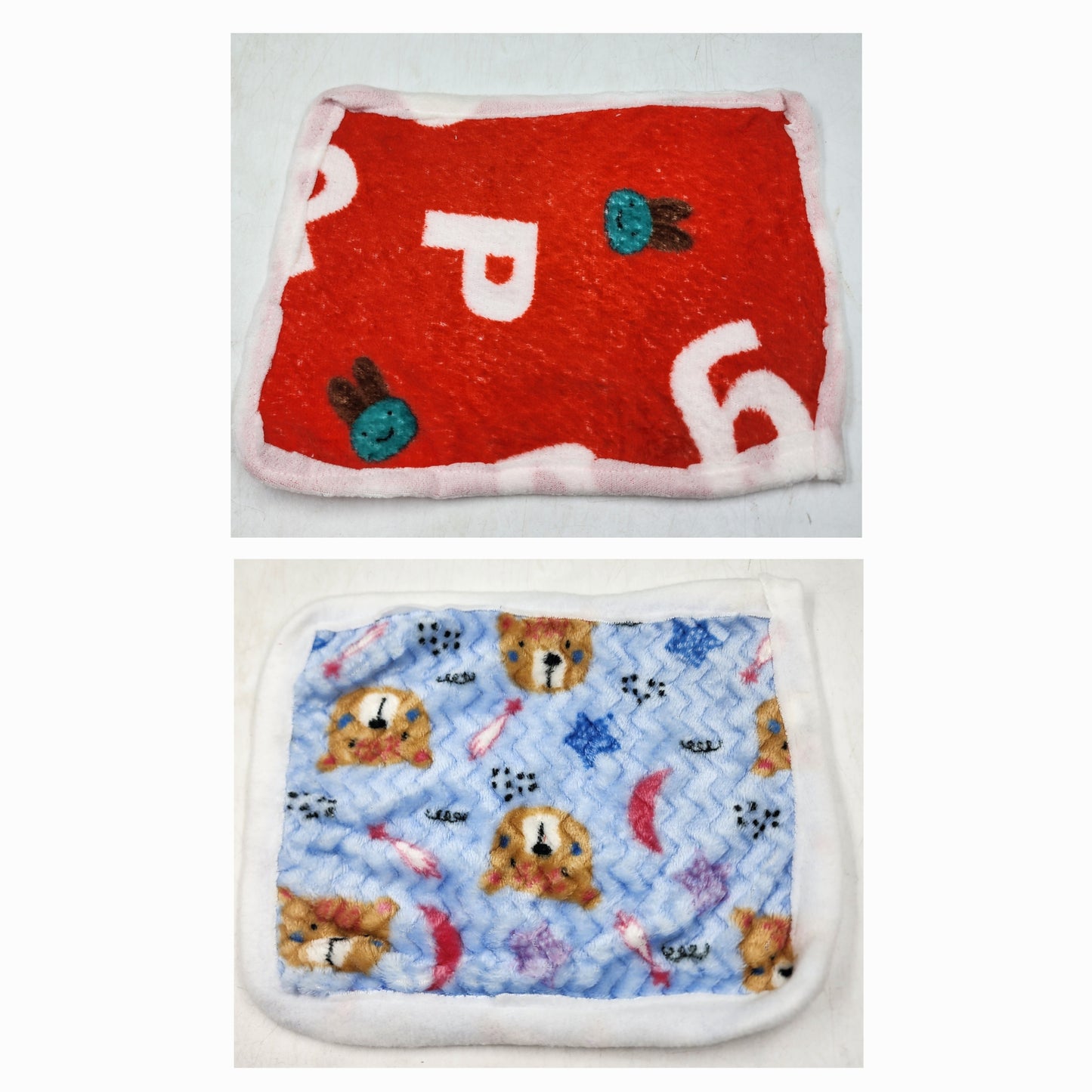 Blanket for laddu gopal ji pack of 2 Size [ 0-6] Random colour and print.