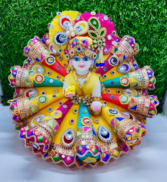 Special for navratri Multi cone dress for laddu gopal ji