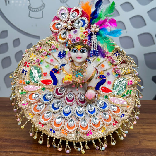 Multi mor with tapke Holi Special dress for laddu gopal ji