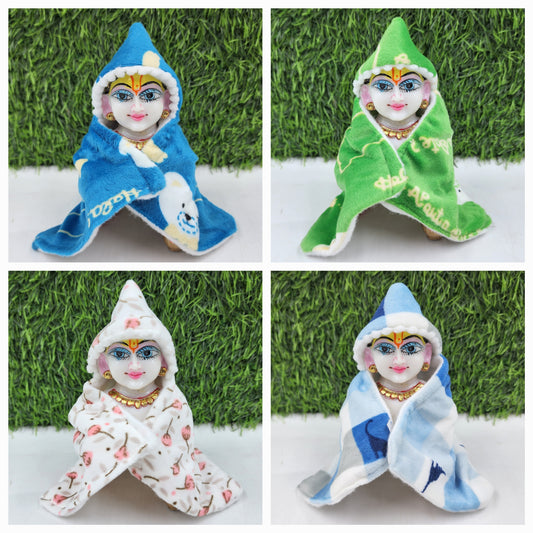 Winter Special Bonded Ponchu Pack of 4  ( Random color and print )