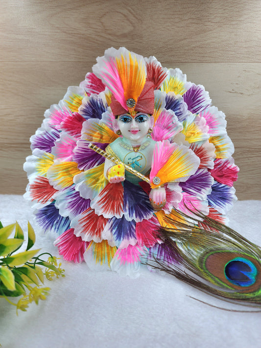 Multi colour leaf dress for holi festival laddu gopal ji (Pack of 1) Random colours and prints