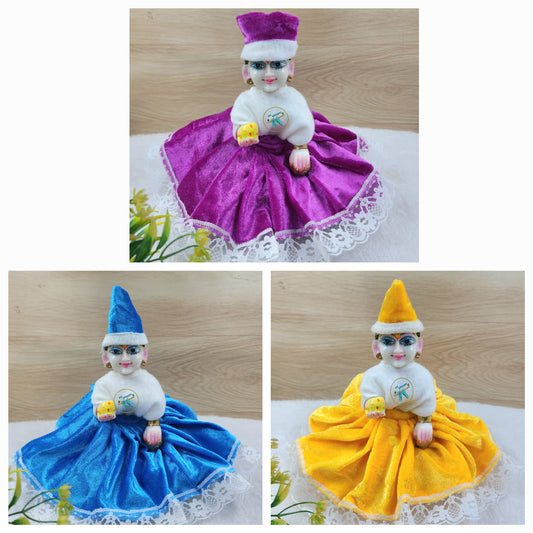 Winter Special Shaneel Premium fabric Dress Pack of 3 [Random Color]
