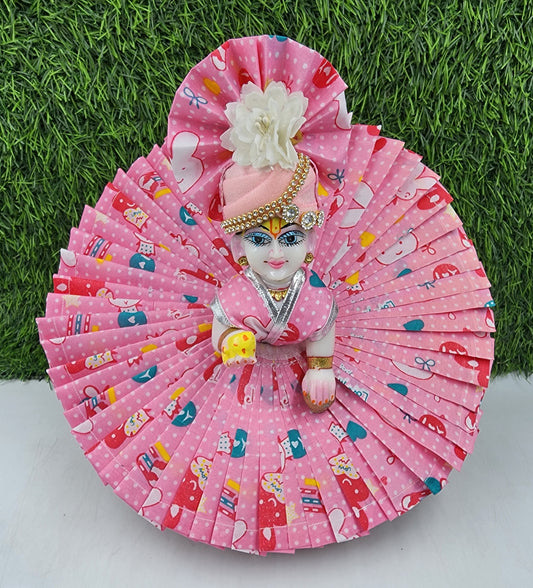 Baby Pink Premium Summer Dress for laddu gopal ji