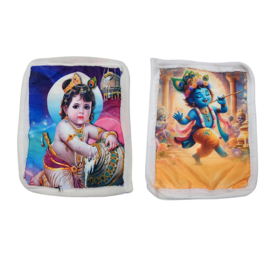 Krishna pic blanket for laddu gopal ji pack of 2