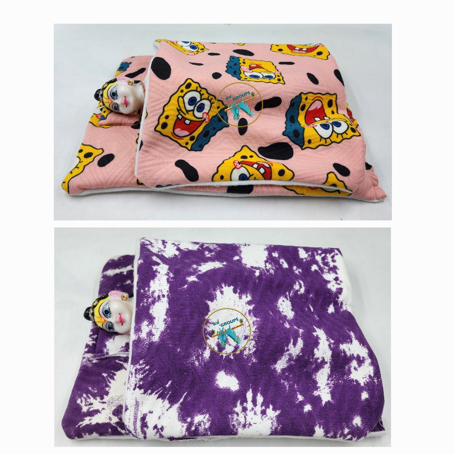 Unique prints winter bister for laddu gopal jii pack of 2 size [ 0-6] random Colors and prints
