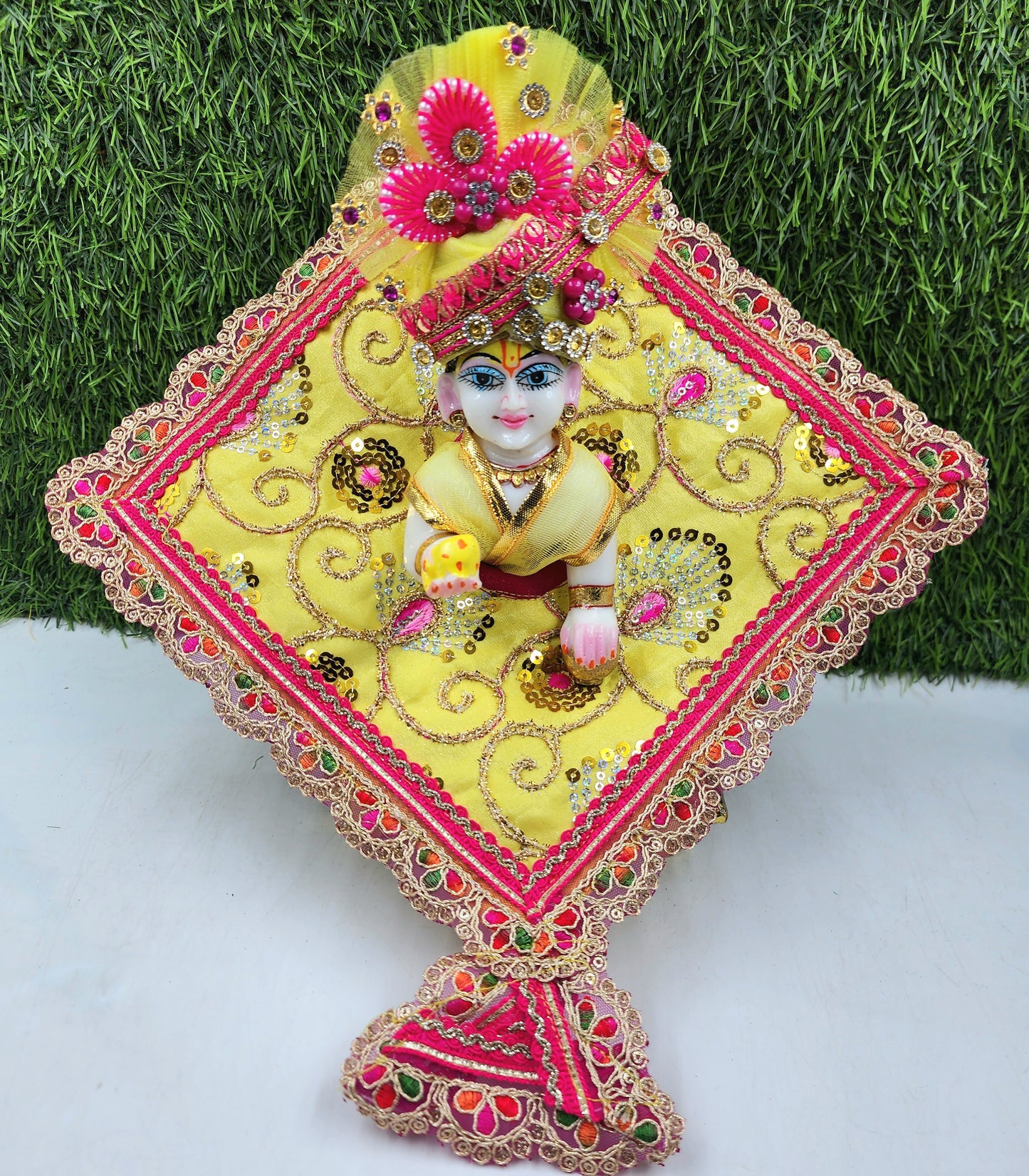Lemon kite Makar sankranti special dress for laddu gopal ji