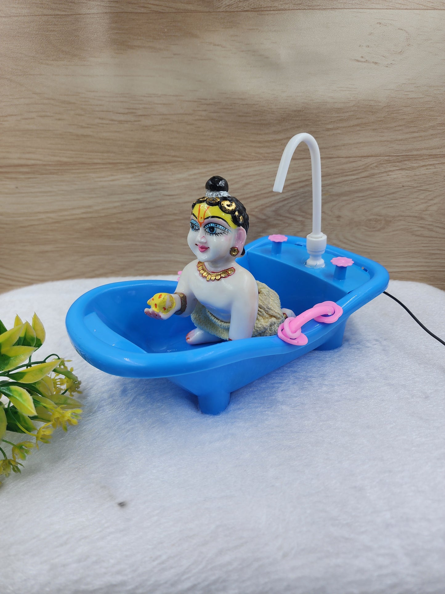 Summer special Premium Bathtub with shower for laddu gopal ji. [ Random colours] pack of 1
