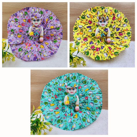 Teddy print summer Special dress (pack of 3)