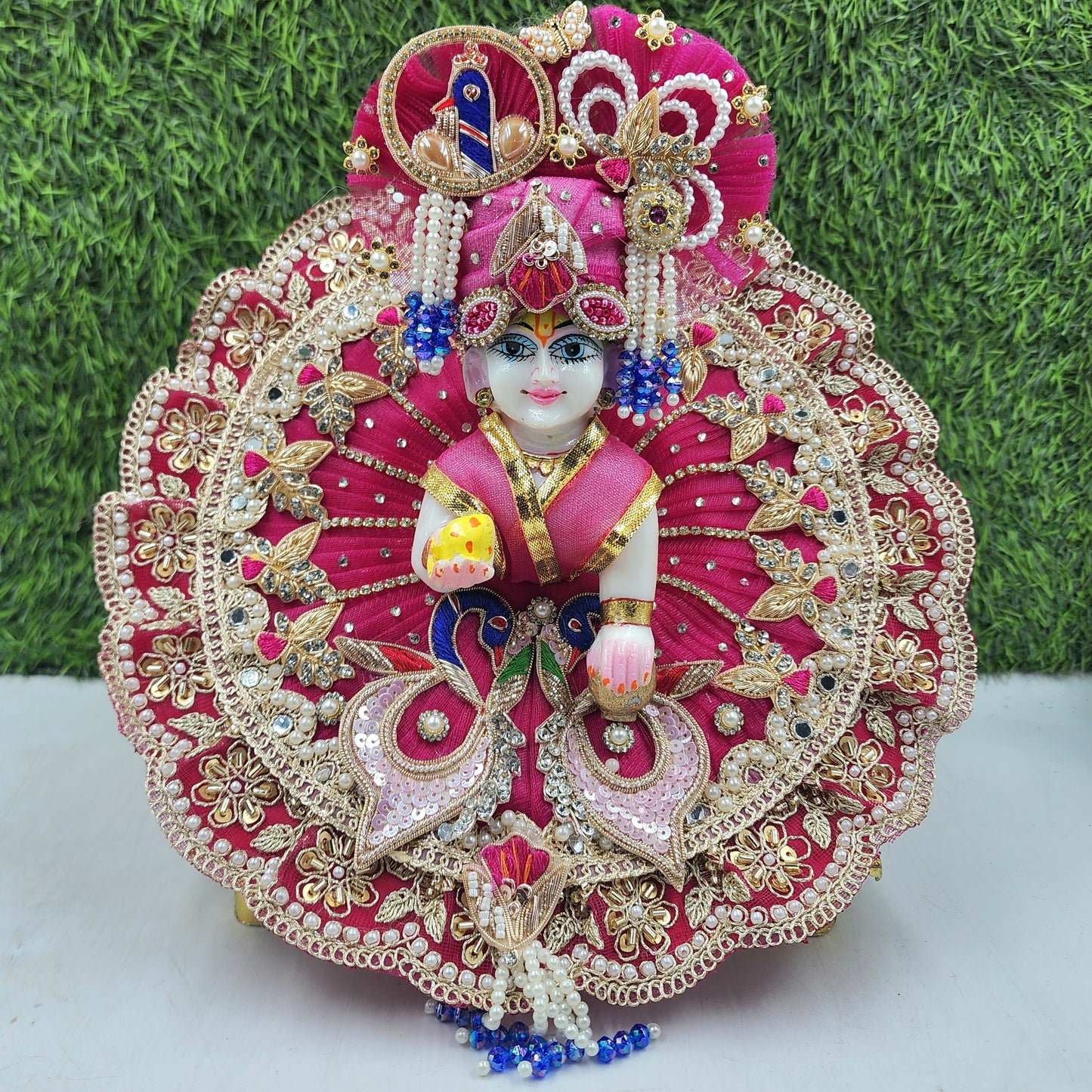 Rani mor heavy dress for laddu gopal ji
