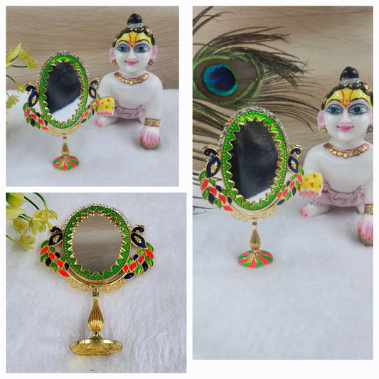 Beautiful mirror for laddu gopal ji (pack of 1)