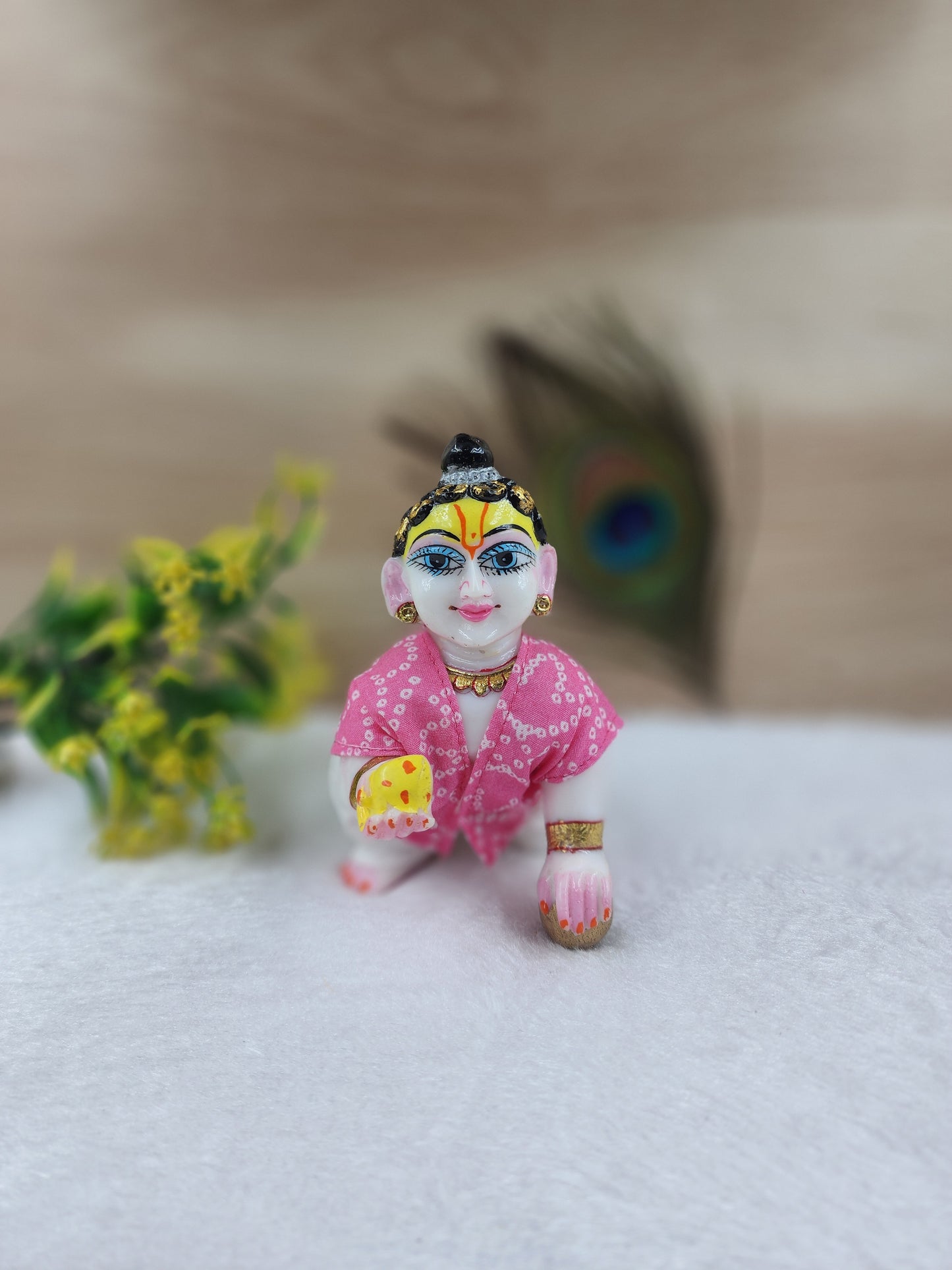 bandhej print dhoti kurta (pack of 4)