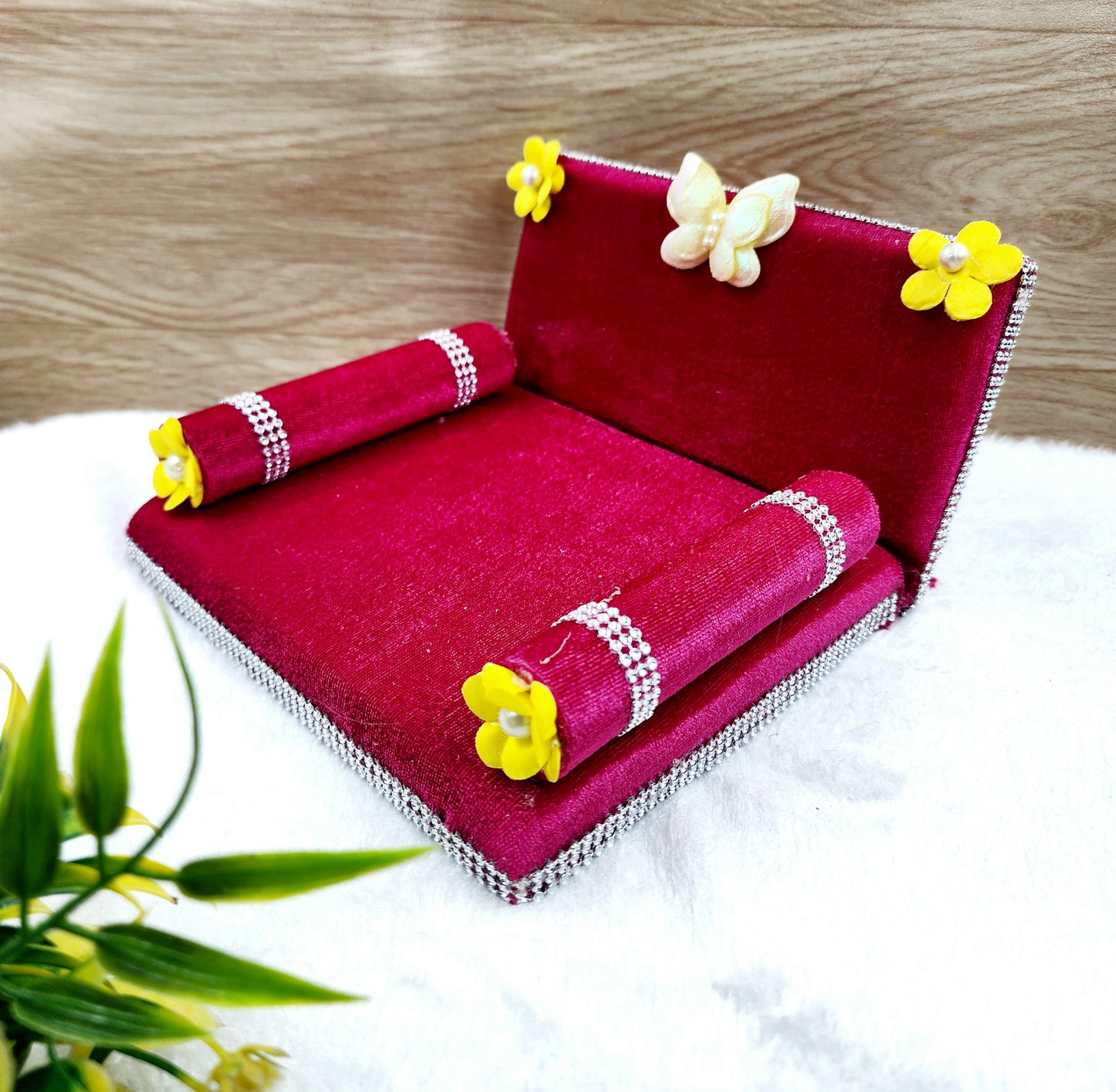 Beautiful singhasan for laddu gopal ji Colour [ Pink ]