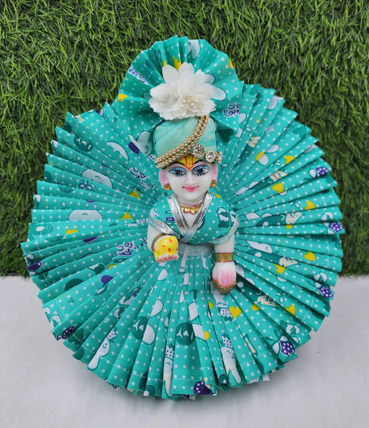 Green Premium Summer Dress for laddu gopal ji