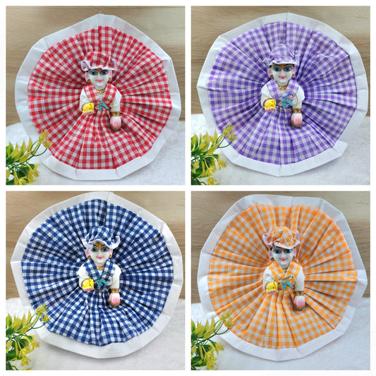 Summer special unique prints cotton dress (Pack of 4) random colour and prints