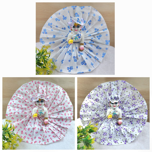 Summer special premium Flower prints  cotton dress  pack of 3 [ random colours and prints ]