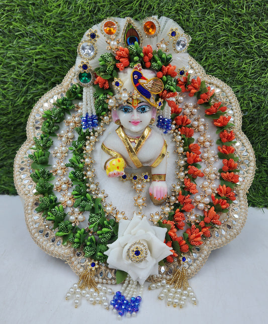 Tricolour parag full heavy dress for laddu gopal ji