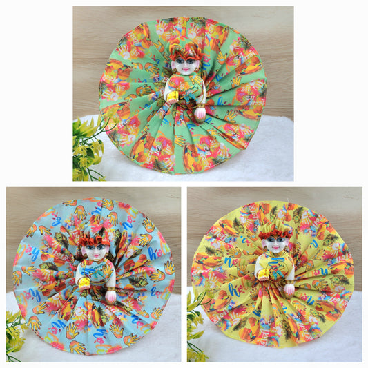 Summer Special  printed cotton dress( pack of 3) random colours and prints