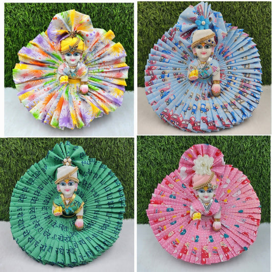 Unique Summer Special Combo (Pack of 4) Dresses With Matching Pagdi
