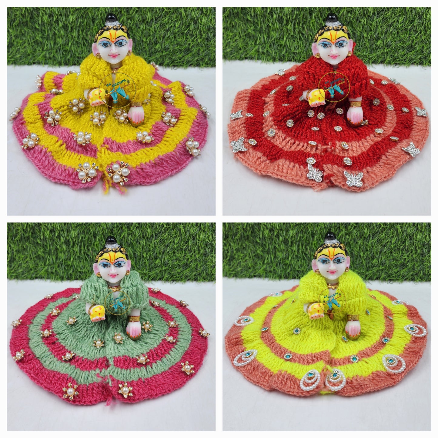 New designer venus woollen for laddu goapl ji. Random colours and Designs. size [ 0-6]