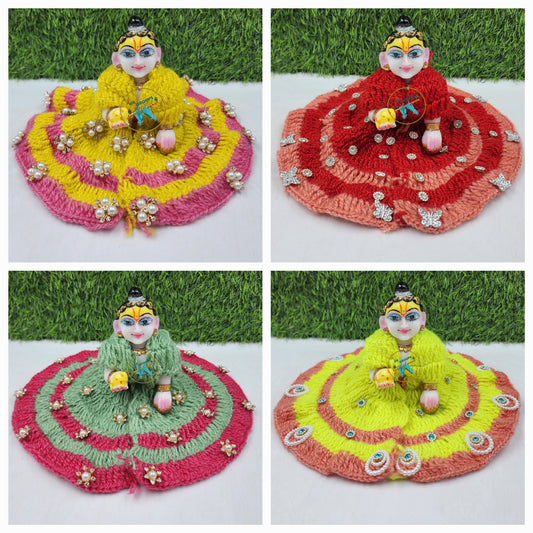 New designer venus woollen for laddu goapl ji. Random colours and Designs. size [ 0-6]