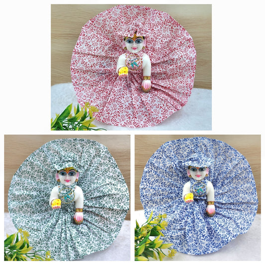 Summer special Flower prints cotton dress pack of 3 [ random colours and prints ]
