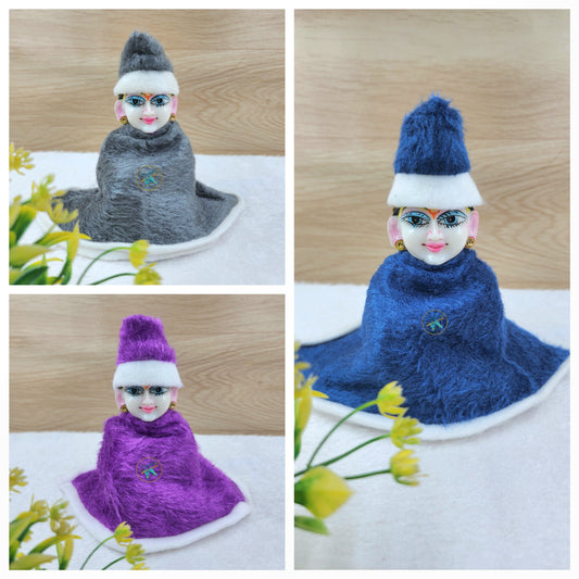 Winter Blanket in Ponchu style pack of 3 [Random Color]