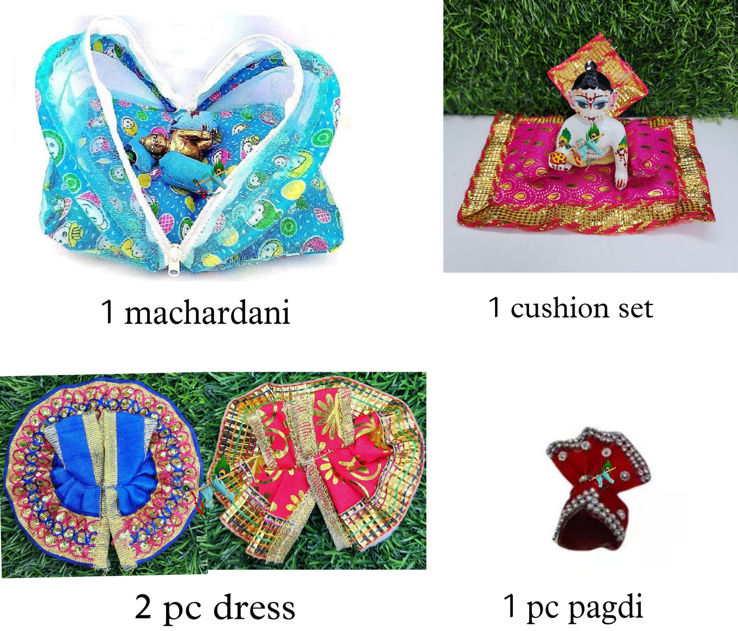 Laddu gopal special dress machardani combo