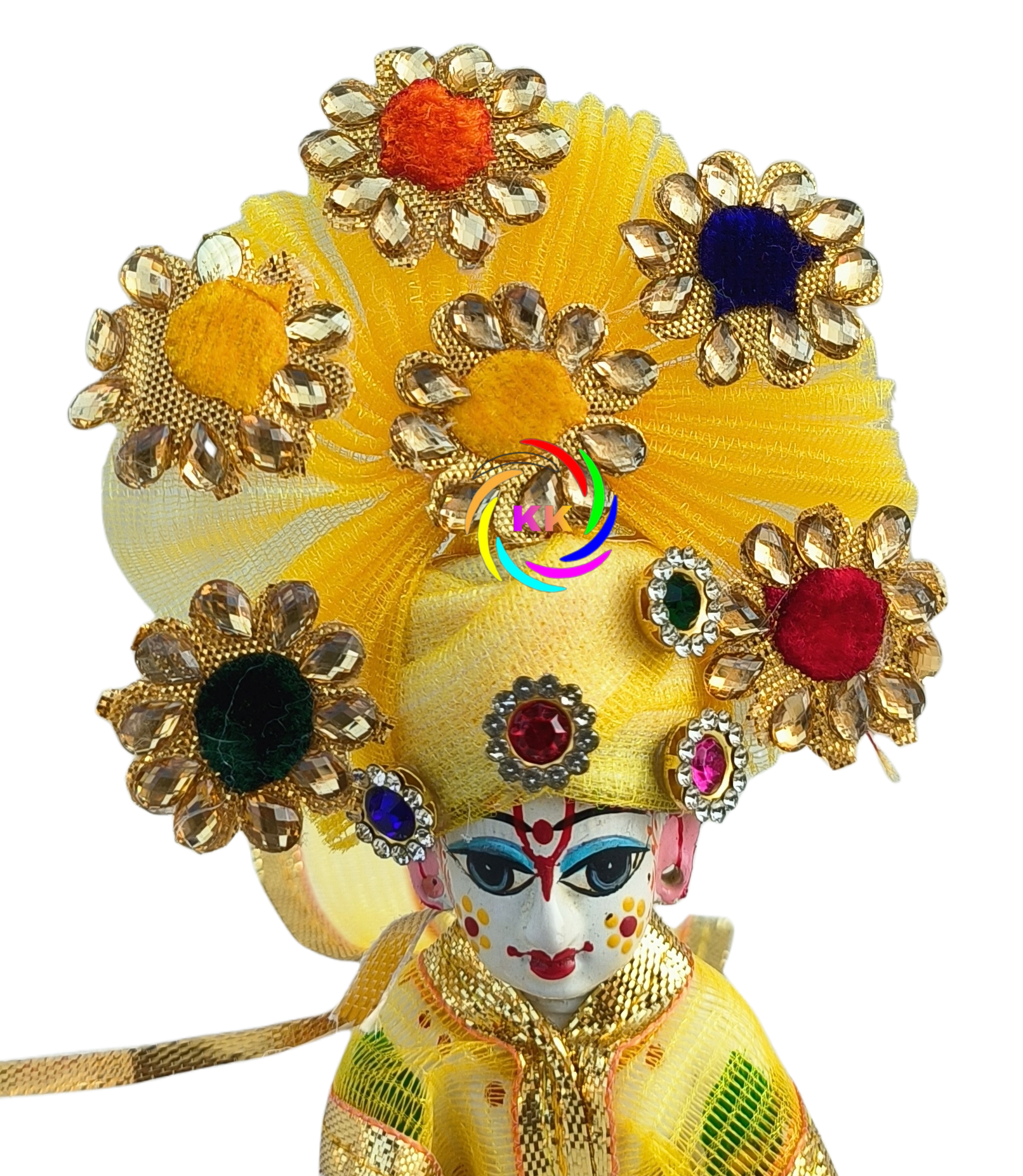 beautyfull yellow pagdi for laddu gopal ji